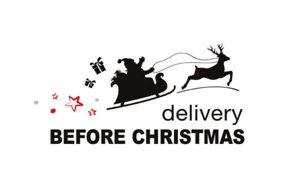 A Christmas Delivery Illustration for Branding & Graphics
