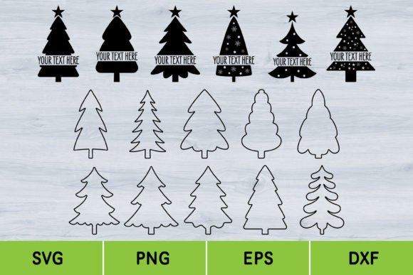 A Christmas Tree Design Bundle for Brand Graphics & Illustrations