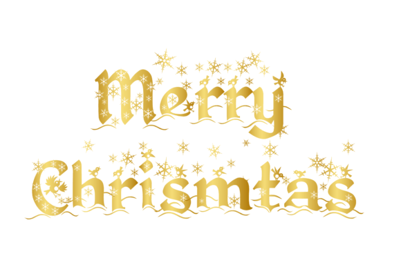 A Crafters' Review of the Merry Christmas Gold Text Graphics