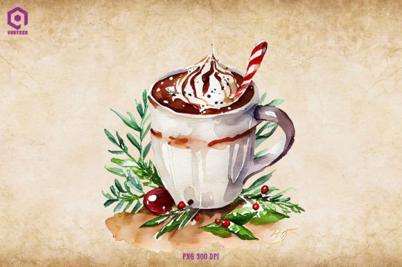 A Designer's Review of Christmas Hot Cocoa Clipart 2