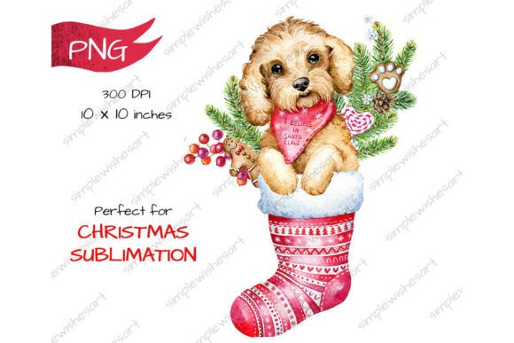 A Festive Dog Graphic for Illustrative Branding