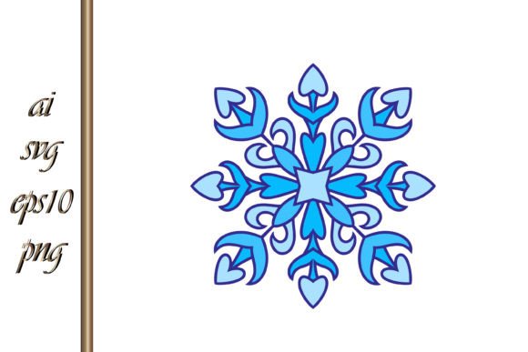 A Festive Snowflake Graphic for Small Business Branding