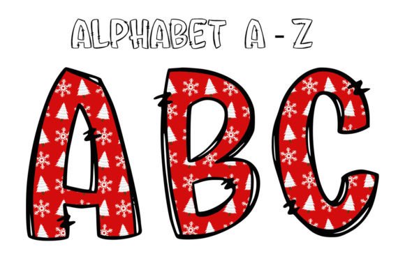 A Graphic Designer’s Take on Alphabet Letters Doodle Christmas Tree