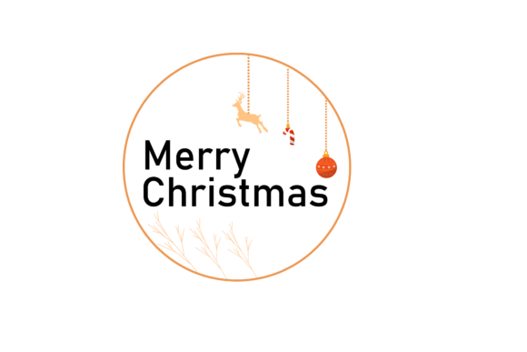 Christmas Text Vector Graphics for Illustrative Branding