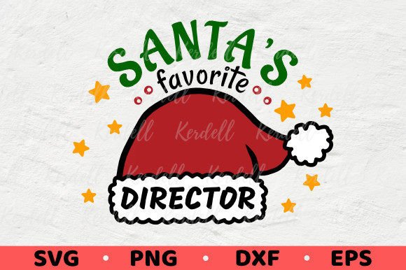 Santa's Favorite Director Christmas Gift: A Polished Graphic
